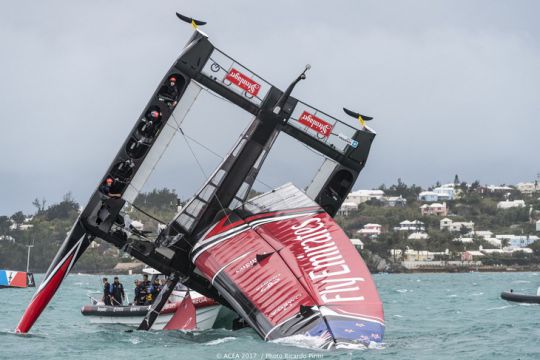 America's Cup floats Louis Vuitton's boat