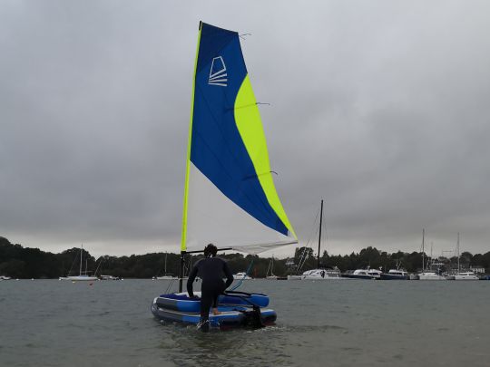 decathlon inflatable sailing boat