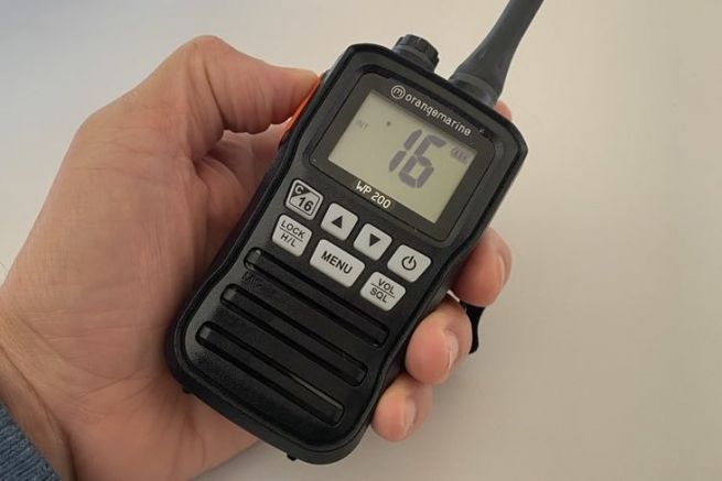 Orangemarine WP 200, a very small price for a waterproof portable VHF
